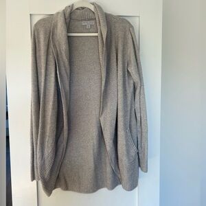 Barefoot Dreams Tan Open-Front Cardigan